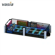 Páirc Trampoline Laistigh Greannmhar Mór Ghairmiúil